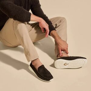 OluKai Kaʻa Slip On Loafers Men’s 11.5 Dark Brown Leather NWOT